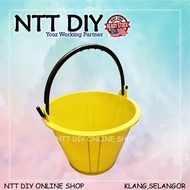 NTT DIY Yellow Cement Bucket Cement Pail with Handle [ Ready Stock ]