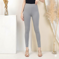 Legging Panjang Wanita High Waist Hitam Polos Tebal Premium Anti Jiplak Stretch All Size/Jumbo
