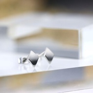 菱形耳環 抗過敏醫療鋼