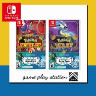 nintendo switch pokemon scarlet &amp; violet + the hidden treasure of area zero dlc bundle ( english asia )