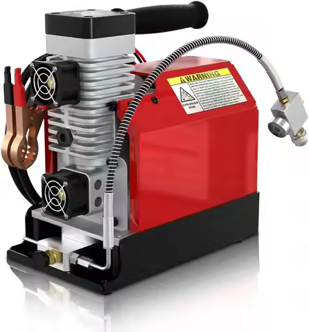 GX-E-CS2 Portable PCP Air Compressor, 4500Psi/30Mpa, Oil-Free,Powered by Car 12V DC or Home 110V AC 
