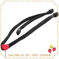 PCIe 8 Pin Male to Dual PCIe 2X 8 Pin (6+2) Male Power Adapter Cable for  Power Supply 25-Inch+9-Inc