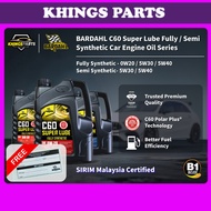 BARDAHL C60 Fully / Semi Synthetic Car Engine Oil Minyak Hitam Kereta 0W20 5W30 5W40 10W40 Perodua P