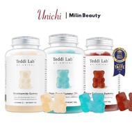 (Please read descriptions) Unichi Teddi Bear Lab Hair Boost Gummy Plus / Rose Collagen / Nicotinamid
