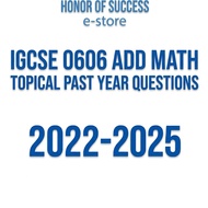 [PDF] IGCSE 0606 Add Math | Topical Past Year Questions  | Mark Scheme Available | *UPDATED NOV 25*