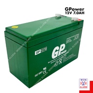 GP ower BACK UP BATTERY 12V 7AH RECHARGEABLE FOR ALARM DOOR ACCESS, CCTV AND AUTOGATE - WINWIN ALARM