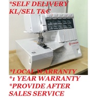 SINGER 14N735C Sewing Machine Portable 5 thread Overlock Interlock mesin jahit tepi (S14)