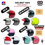 SGV HELMET SGV99, SGV 2 TONE, SGV99 SPECIAL, SGV STAR & SGV STRIPE (3 BUTTON)-TIDAK SESUAI UTK KEPAL