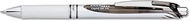 Pentel Bl77pwa Energel Rtx Retractable Liquid Gel Pen.7Mm, White/Black Barrel, Black Ink