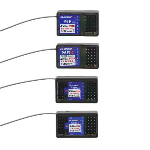 DUMBORC P6FG P6F P6DC P6DCG X6YC X6YCG 2.4G 6CH Receiver with Gyro for RC DUMBORC X6 X4 X5 Transmitt