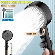TSONG 017-A Black Pearl Shower Head Double Filter Filtered Shower Head 5 Spray Modes | Shower Head W