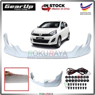 Perodua Axia G Spec 2014-2017 Bodykit Original Gear Up ABS Plastic Clips Rubber Lining FRONT SKIRT