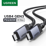 UGREEN USB-C to USB-C 240W Charging Data Cable Gen3 40Gbps Aluminum Braided Cable for Iphone Android