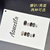 Labubu Theme Trendy Play Style Handmade Wearing Nails Cute Cartoon Labubu Short Manicure Fake Nails