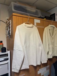 #DeWhiteClo$et UNIQLO U 中高領薄長袖 米白