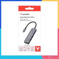 🌟全新行貨🌟Verbatim Type C HUB 32155 4 合 1 多埠 USB-C 集線器 USB C PD 100W USB 4K HDMI 擴展器 數據傳輸 充電