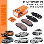 BRAKE PAD FRONT ACCORD SDA, TAO, CIVIC FD SNA 1.8 2.0, FB TRO 1.8 2.0, BRV, S7C