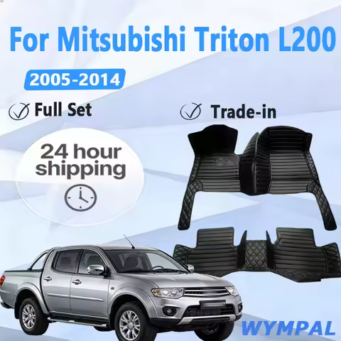 Luxury Car Mats For Mitsubishi Triton L200 Sportero Hunter Strakar KA 2005~2014 Waterproof Floor Mat