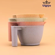 UQPYO Hair Dying Container, Large Capacity Wheat Straw Coloring Mixing Dye Bowl,  DIY Styling Access