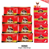 ㍿❐Dono Dog Diaper Female or Male Wraps - Mini, XXS, XS Xsmall, Small, Medium, Large, XL, XXL