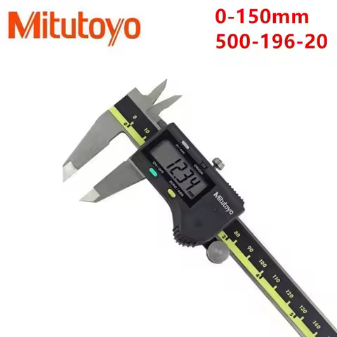 Mitutoyo Caliper Absolute 500-196-30 Digital Calipers Stainless Steel Inch/Metric 6" 0-150mm Range -
