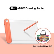 Bluetooth 5.0 Wireless Graphic Drawing Tablet 8.5x6 inch Digital Sketch Tablet Writing Drawing Pad for Android PC