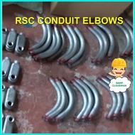 ◇ ✴ RSC Conduit Elbow 1/2 3/4 1 G.I. Galvanized Rigid Steel Conduit Electrical Pipe Fittings
