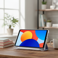 Foldable Transparent Case with Pen Tray for Redmi Pad SE 8.7inch Xiaomi Pad 7  Sarung Boleh Lipat Te