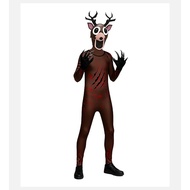 Children Adult Bambi 99 Night Forest Deer Costume Monster Horror Game Cosplay Set B150