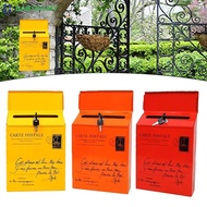 Vintage Style Wall Mounted Mailbox For Letters And Newspapers