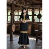 BORNEO DRESS MERMAID DRESS BORNEO LONG DRESS BORNEO LACE GOLD DRESS