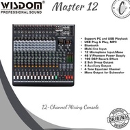 Wisdom Master 12 Mixer 12-Channel with Bluetooth & Efek Original !!