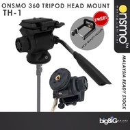 Onsmo Tripod Head Mount 360° Rotatio with 1/4 Female to 3/8 Female Converter Screw for Onsmo Light S