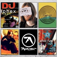 A-Aphex Twin DJ Retro Print Poster Minimalist Aesthetics Print Canvas Painting for Living Room Moder