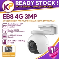 Ezviz EB8 4G 3MP 2K COLORNIGHT PAN-TILT 10400MAH 4G LTE BATTERY CAM FREE MICRO SD 32GB