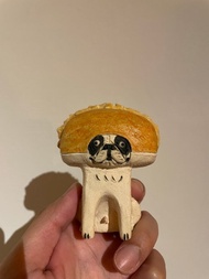 法鬥 蛋沙拉頭套 陶擺飾 陶器 公仔