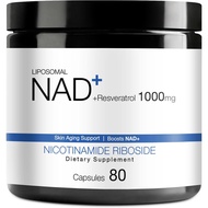 NAD Supplement - NAD Nicotinamide Riboside Resveratrol 1000mg for Men Women, Liposomal NAD Plus for 