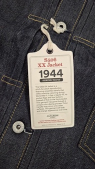 Levi's LVC S506XX 1944 Jacket  4鈕牛仔外套