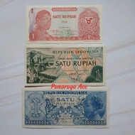 TM17 (GRESS) Set 1 rupiah uang kuno rp 1 sudirman 1968 rp 1 suku