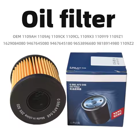 1109Z1 1109AH for Peugeot 206 207 307 308 3008 508 5008 Citroen C2C3C4C5DS3DS4DS5 Oil Filter