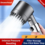 Powerful Pressurized Shower Head Bathroom Bath Filter Showerhead Set 5 Mode High Pressure Spray Shower Head Hand Spray Bath Faucet Rain
