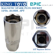 KingToyo Magnetic Spark Plug Box Socket 21mm