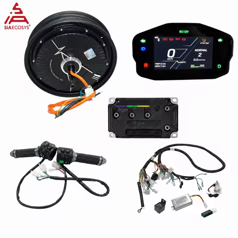 QSMOTOR QS212 10inch 1500W 72V Hub Motor Kit with Votol EM85-2 Controller and SCJ 4.3inch Display fo