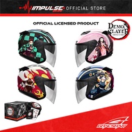[READY STOCK] GRACSHAW Demon Slayer Motorcycle Helmets Limited Edition - Tanjiro / Nezuko / Kyojuro 