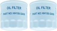 (2 Pack) 70000-15241 HH1J0-32430 HH150-32430 Oil Filters For Grasshopper 321D 325 325D 329 432 721 7