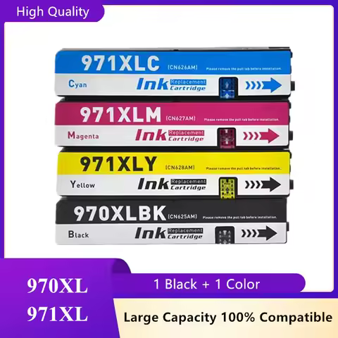 Replacement for HP 970XL 971XL Ink Cartridge 970 XL 971 XL Compatible with HP Officejet Pro X476dw X