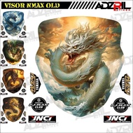 HIJAU Winshield visor sticker yamaha Nmax Old 155 2015-2019 DRAGON PICTURE (032) / Winshield sticker