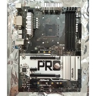 Used ASROCK AB350 PRO4 ATX board. Mainboard Asrock B350 Pro4 disassembled