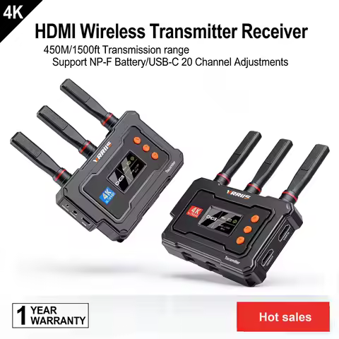 Through Wall VRRIIS HDMI Wireless 4K Video Transmission 450M Wireless Video Transmitter Receiver for