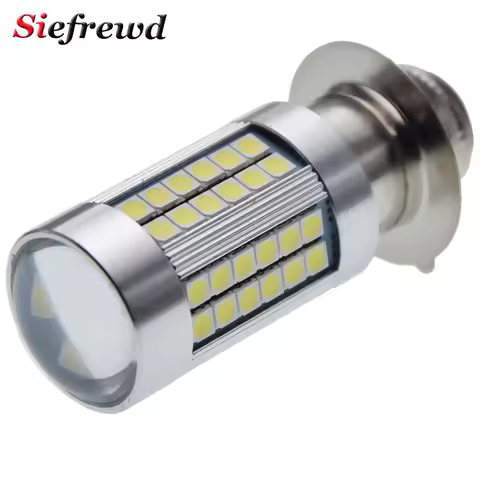 1Pcs P15D PX15D H6M LED Motorcycle Headlight Bulb Lamp 3030 66SMD High Low Beam Motorbike ATV Scoote